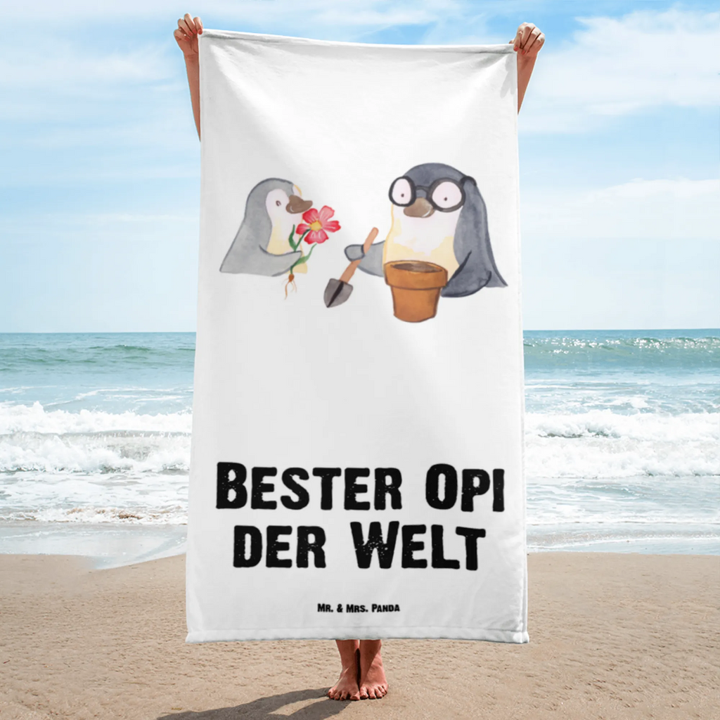 XL Badehandtuch Pinguin Bester Opi der Welt Handtuch, Badetuch, Duschtuch, Strandtuch, Saunatuch, für, Dankeschön, Geschenk, Schenken, Geburtstag, Geburtstagsgeschenk, Geschenkidee, Danke, Bedanken, Mitbringsel, Freude machen, Geschenktipp, Großvater, Grossvater, Opa, Opi. Großpapa, Großeltern, Nichte, Neffe, Kleinigkeit, Oppa, Oppi, Bester