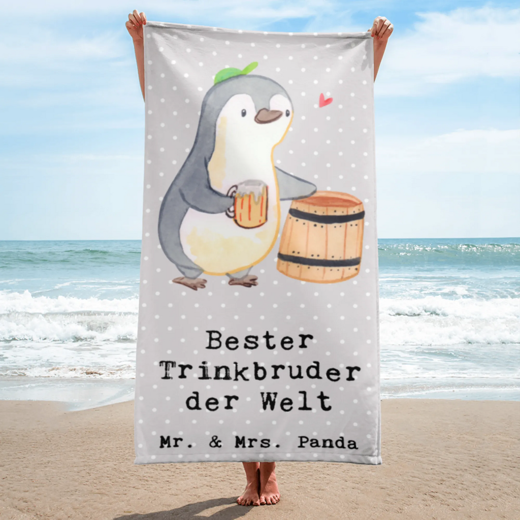 XL Badehandtuch Pinguin Bester Trinkbruder der Welt Handtuch, Badetuch, Duschtuch, Strandtuch, Saunatuch, für, Dankeschön, Geschenk, Schenken, Geburtstag, Geburtstagsgeschenk, Geschenkidee, Danke, Bedanken, Mitbringsel, Freude machen, Geschenktipp, Trinkbruder, Trinkkumpel, Kumpel, Saufkumpane, Kumpane, Trinken, Party, Kleinigkeit