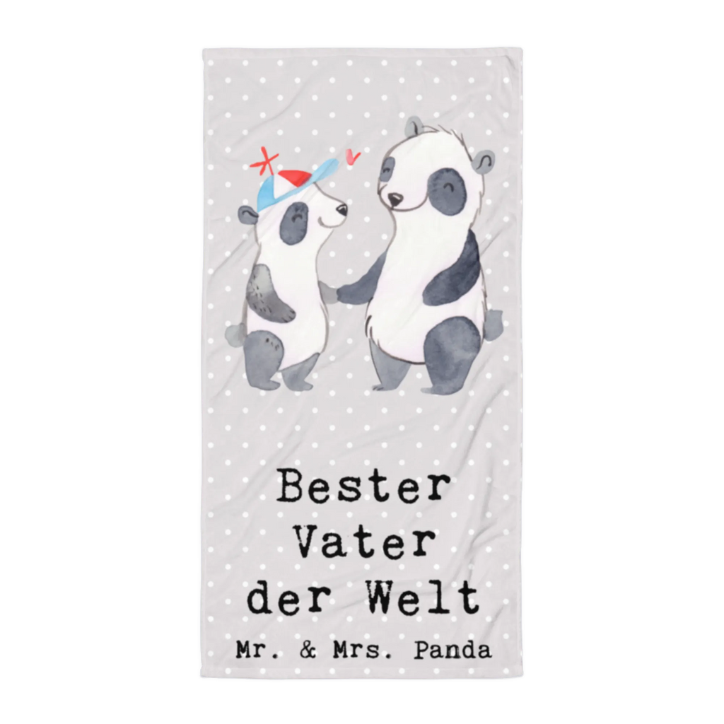 XL Badehandtuch Panda Bester Vater der Welt Handtuch, Badetuch, Duschtuch, Strandtuch, Saunatuch, für, Dankeschön, Geschenk, Schenken, Geburtstag, Geburtstagsgeschenk, Geschenkidee, Danke, Bedanken, Mitbringsel, Freude machen, Geschenktipp, Vater, Papa, Dad, Daddy, Paps, Papi, Vati, Eltern, Geschenk Vater, Mann, Familie, Bester, Kleinigkeit