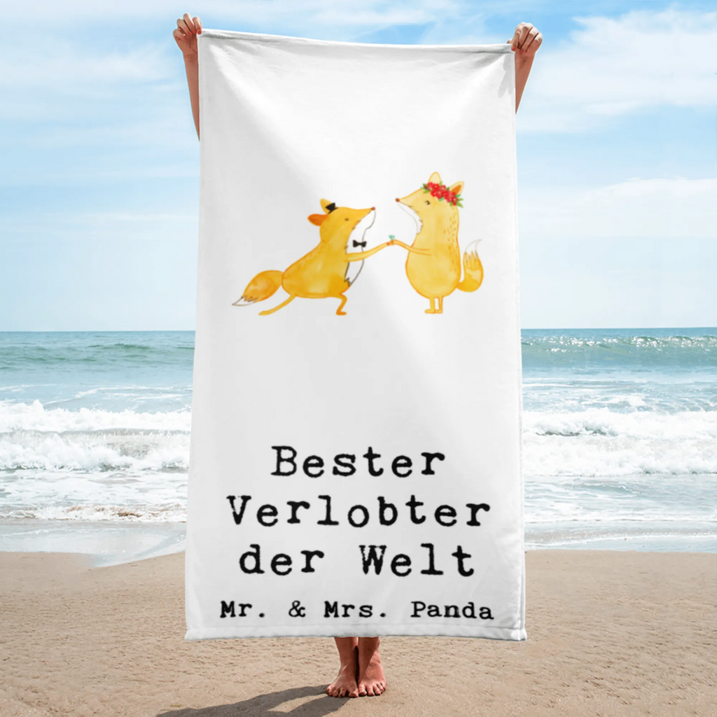 XL Badehandtuch Fuchs Bester Verlobter der Welt Handtuch, Badetuch, Duschtuch, Strandtuch, Saunatuch, für, Dankeschön, Geschenk, Schenken, Geburtstag, Geburtstagsgeschenk, Geschenkidee, Danke, Bedanken, Mitbringsel, Freude machen, Geschenktipp, Verlobter, Verloben, Verlobung, Traummann, Mann, Freund, Ehemann, Zukünftiger, Hochzeit, Ehe