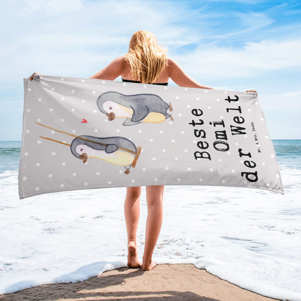 XL Badehandtuch Pinguin Beste Omi der Welt Handtuch, Badetuch, Duschtuch, Strandtuch, Saunatuch, für, Dankeschön, Geschenk, Schenken, Geburtstag, Geburtstagsgeschenk, Geschenkidee, Danke, Bedanken, Mitbringsel, Freude machen, Geschenktipp, Großmutter, Oma, Omi, Großpapa, Großmama, Enkel, Enkelin, Enkelkind, Kleinigkeit, Ommi, Omma, Bester