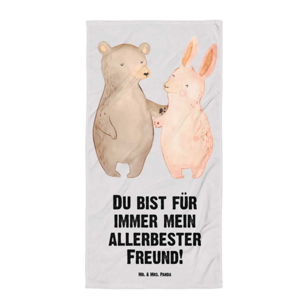 XL Badehandtuch Bär Hase Umarmen Handtuch, Badetuch, Duschtuch, Strandtuch, Saunatuch, Liebe, Partner, Freund, Freundin, Ehemann, Ehefrau, Heiraten, Verlobung, Heiratsantrag, Liebesgeschenk, Jahrestag, Hocheitstag, Freunde, bester Freund, Hase, Bär, Bärchen, best friends