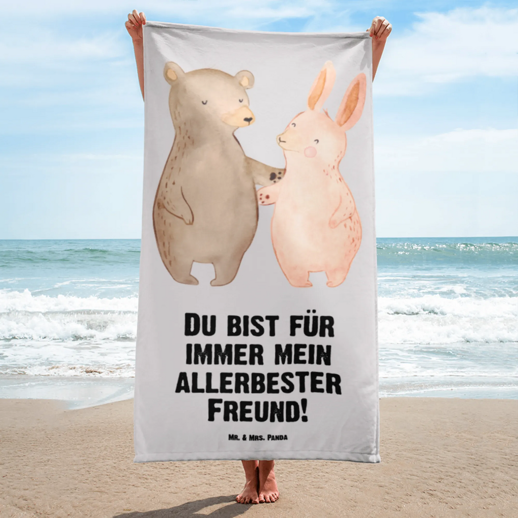 XL Badehandtuch Bär Hase Umarmen Handtuch, Badetuch, Duschtuch, Strandtuch, Saunatuch, Liebe, Partner, Freund, Freundin, Ehemann, Ehefrau, Heiraten, Verlobung, Heiratsantrag, Liebesgeschenk, Jahrestag, Hocheitstag, Freunde, bester Freund, Hase, Bär, Bärchen, best friends