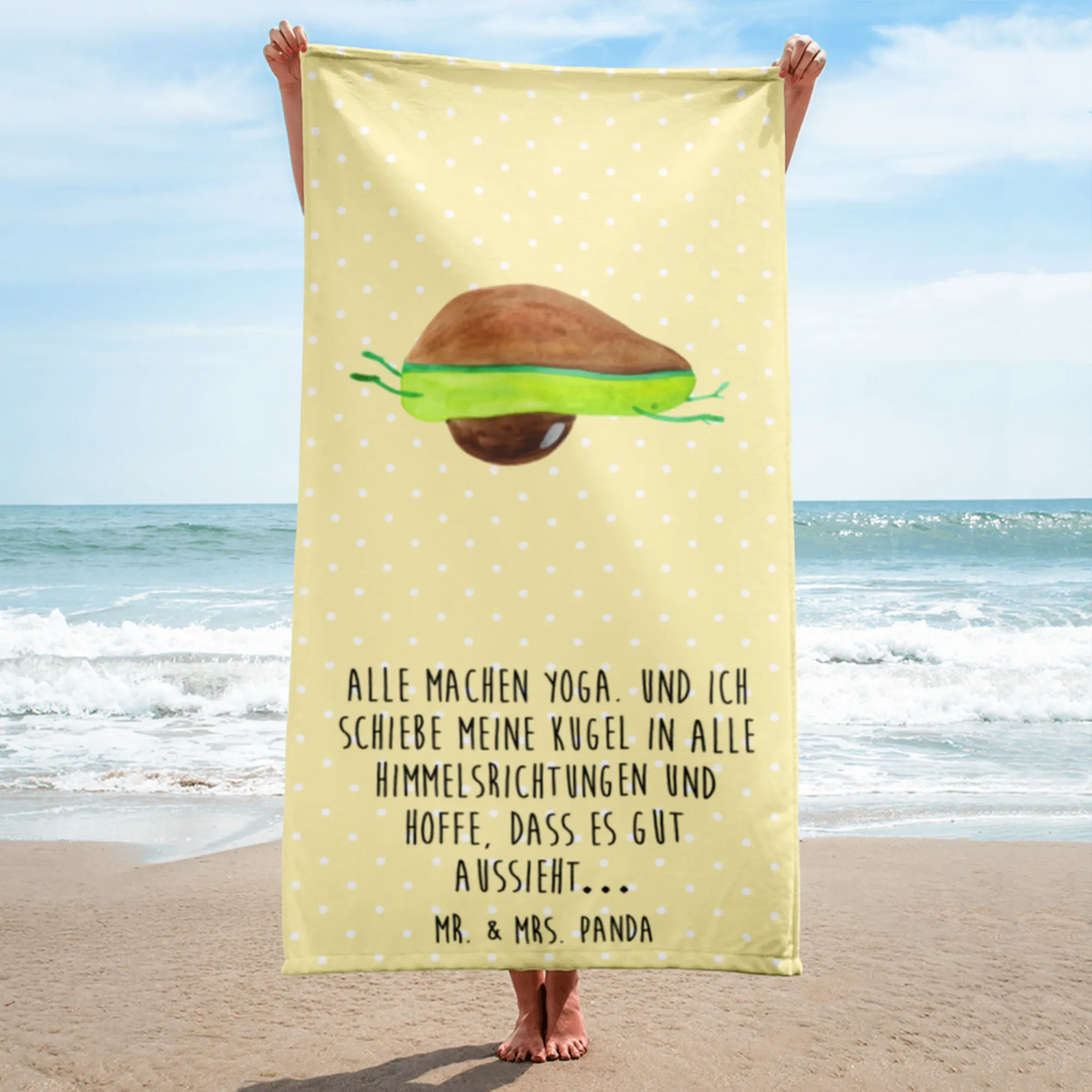 XL Badehandtuch Avocado Yoga Handtuch, Badetuch, Duschtuch, Strandtuch, Saunatuch, Avocado, Veggie, Vegan, Gesund, Avocado Yoga Vegan