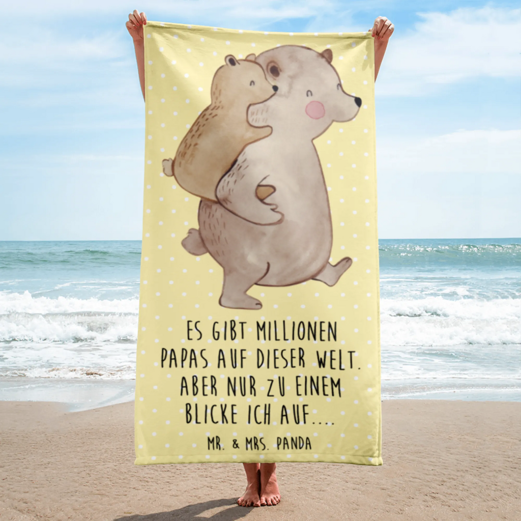 XL Badehandtuch Papa Bär Handtuch, Badetuch, Duschtuch, Strandtuch, Saunatuch, Familie, Vatertag, Muttertag, Bruder, Schwester, Mama, Papa, Oma, Opa, Geschenk, Vater, Papi, Vati, Onkel, Geburtstag