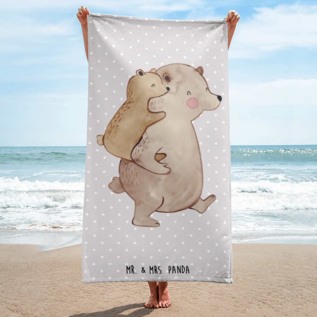 XL Badehandtuch Papa Bär Handtuch, Badetuch, Duschtuch, Strandtuch, Saunatuch, Familie, Vatertag, Muttertag, Bruder, Schwester, Mama, Papa, Oma, Opa, Geschenk, Vater, Papi, Vati, Onkel, Geburtstag