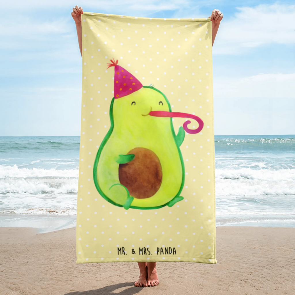 XL Badehandtuch Avocado Partyhupe Handtuch, Badetuch, Duschtuch, Strandtuch, Saunatuch, Avocado, Veggie, Vegan, Gesund, Party, Feierlichkeit, Feier, Fete, Geburtstag, Gute Laune, Tröte