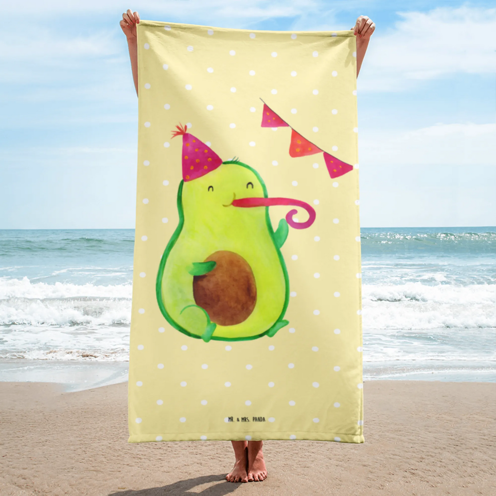 XL Badehandtuch Avocado Party Time Handtuch, Badetuch, Duschtuch, Strandtuch, Saunatuch, Avocado, Veggie, Vegan, Gesund