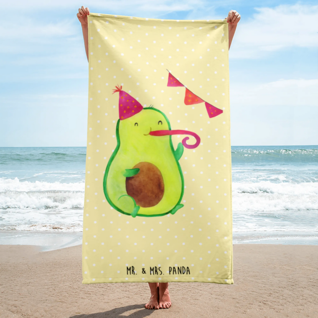 XL Badehandtuch Avocado Party Time Handtuch, Badetuch, Duschtuch, Strandtuch, Saunatuch, Avocado, Veggie, Vegan, Gesund