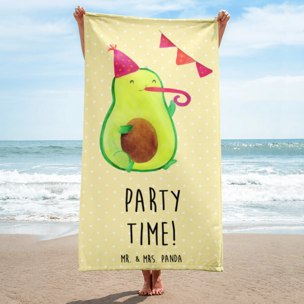 XL Badehandtuch Avocado Party Time Handtuch, Badetuch, Duschtuch, Strandtuch, Saunatuch, Avocado, Veggie, Vegan, Gesund