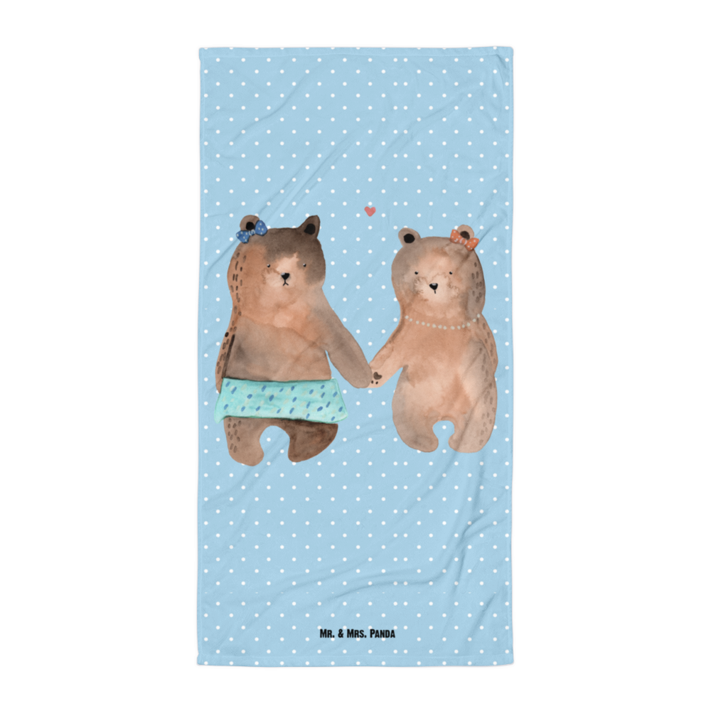 XL Badehandtuch Bär Freundin Handtuch, Badetuch, Duschtuch, Strandtuch, Saunatuch, Bär, Teddy, Teddybär, Bär Freundin Beste Freund Liebe Liebesbeweis Verliebt Kumpel Kumpeliene