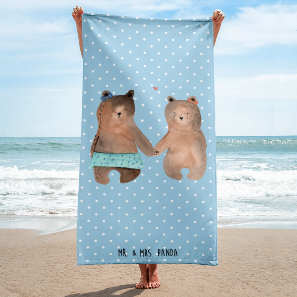 XL Badehandtuch Bär Freundin Handtuch, Badetuch, Duschtuch, Strandtuch, Saunatuch, Bär, Teddy, Teddybär, Bär Freundin Beste Freund Liebe Liebesbeweis Verliebt Kumpel Kumpeliene