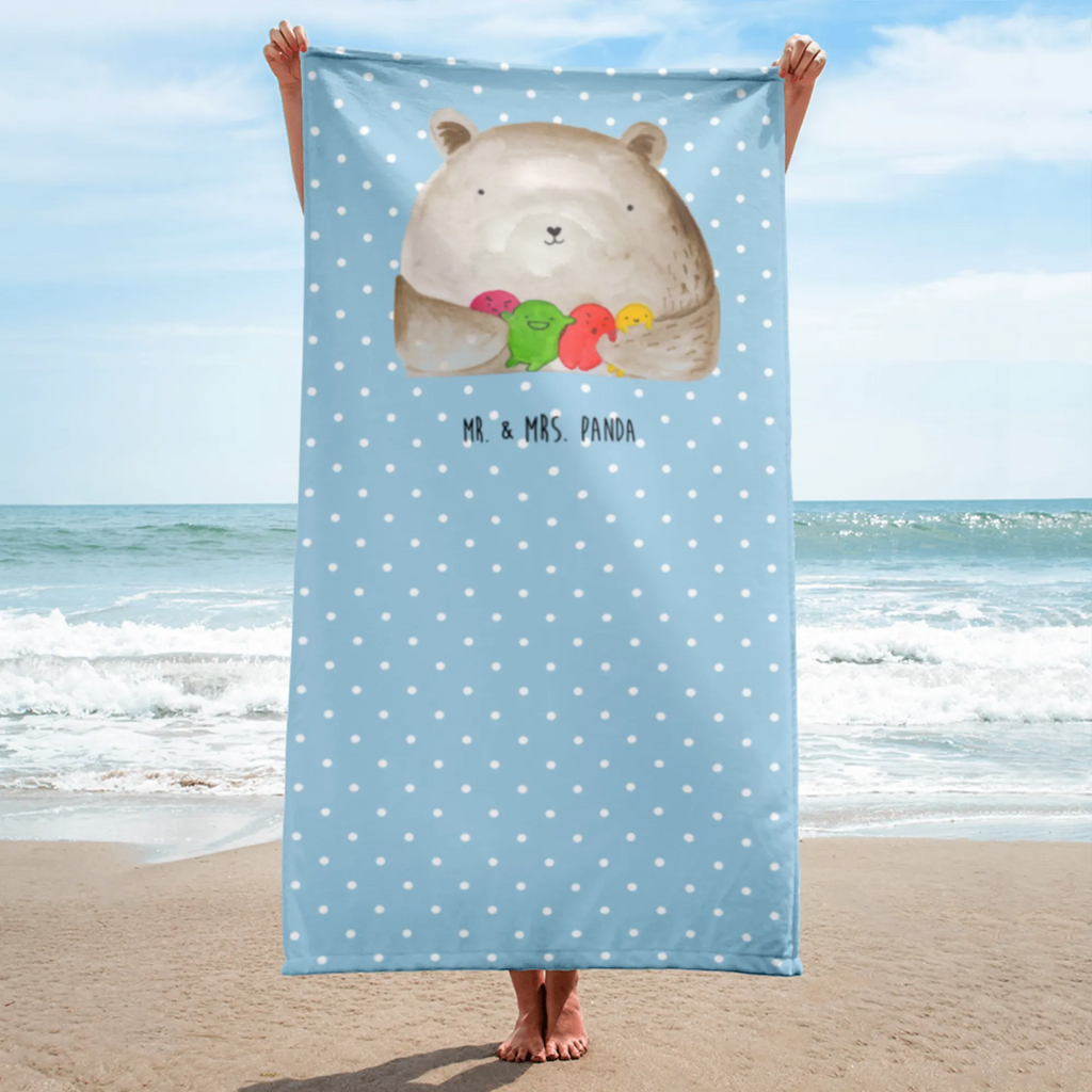 XL Badehandtuch Bär Gefühl Handtuch, Badetuch, Duschtuch, Strandtuch, Saunatuch, Bär, Teddy, Teddybär, Wahnsinn, Verrückt, Durchgedreht