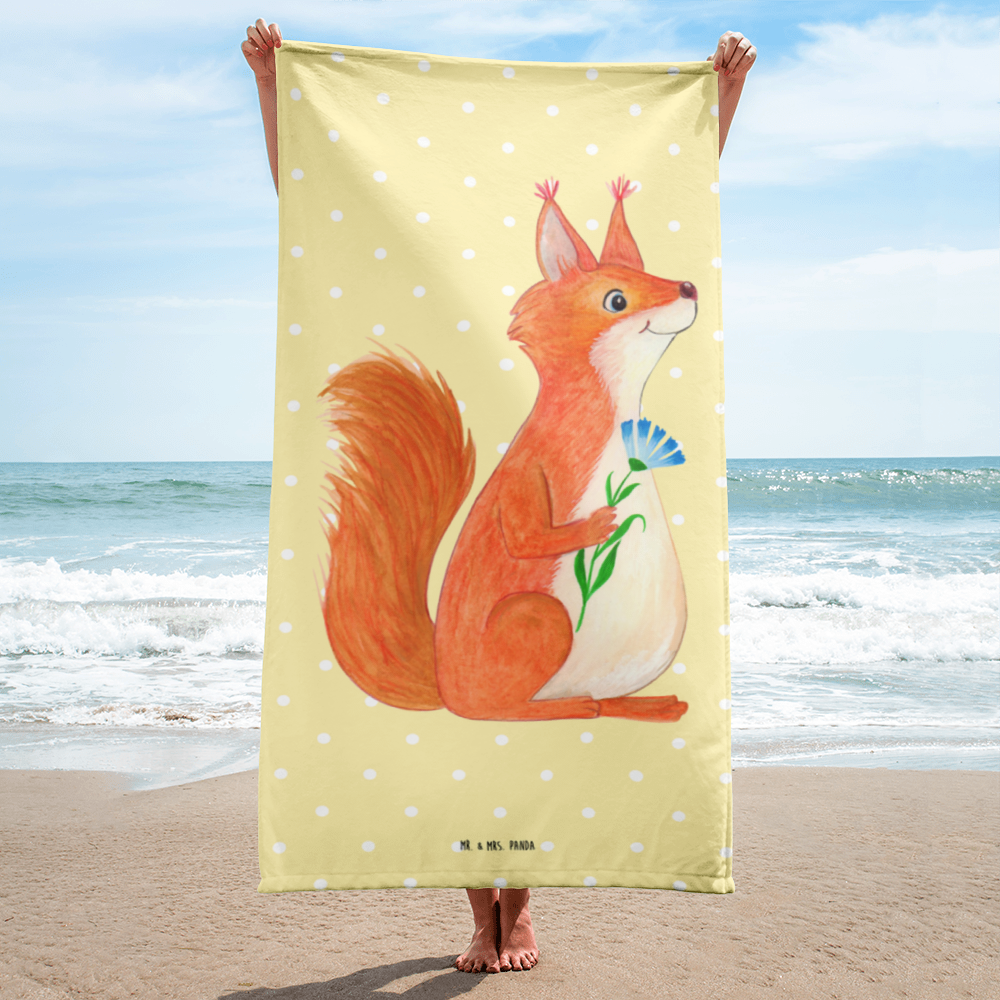 XL Badehandtuch Eichhörnchen Blume Handtuch, Badetuch, Duschtuch, Strandtuch, Saunatuch, Tiermotive, Gute Laune, lustige Sprüche, Tiere, Eichhörnchen, Eichhorn, Spruch positiv, Lachen, Spaß, Motivation Sprüche, Motivation Bilder, glücklich Spruch, Spruch Deko