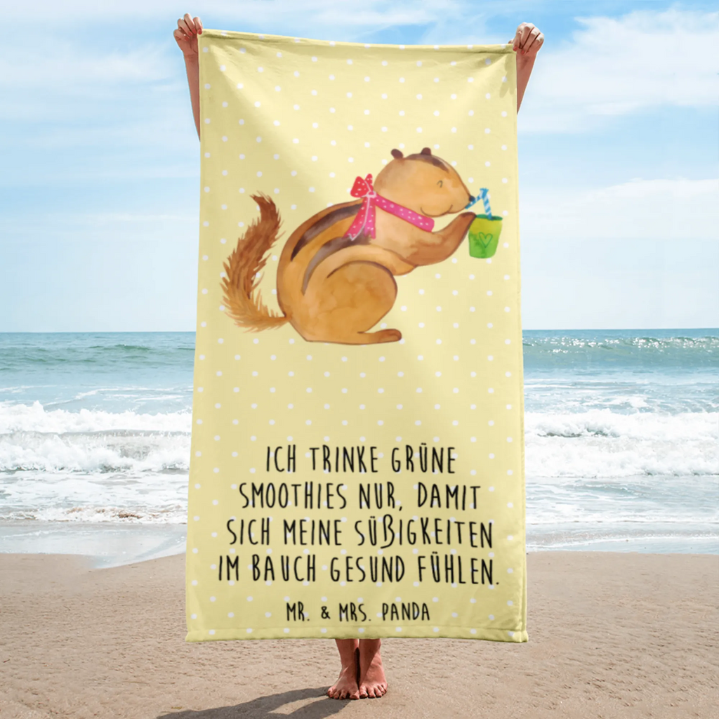 XL Badehandtuch Eichhörnchen Smoothie Handtuch, Badetuch, Duschtuch, Strandtuch, Saunatuch, Tiermotive, Gute Laune, lustige Sprüche, Tiere, Green Smoothies, Diät, Abnehmen, Streifenhörnchen, Eichhörnchen