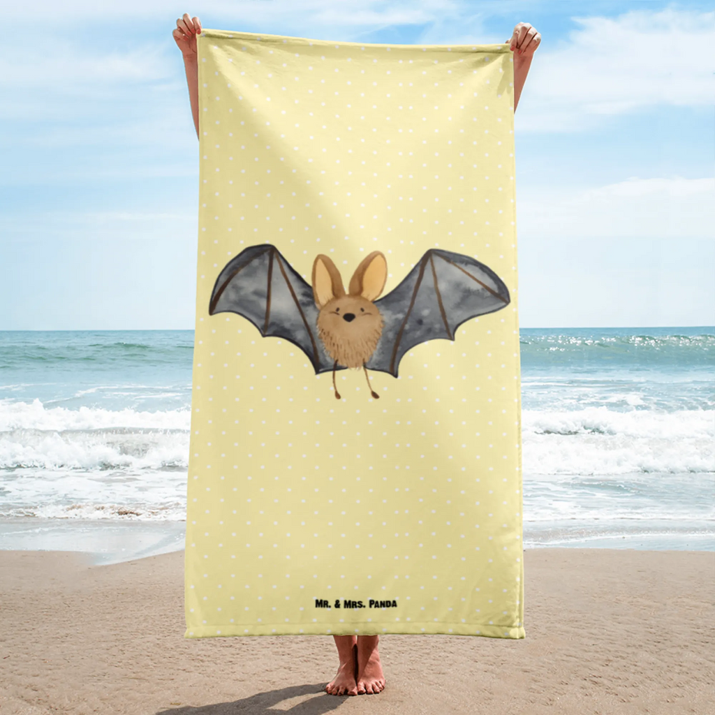 XL Badehandtuch Fledermaus Flügel Handtuch, Badetuch, Duschtuch, Strandtuch, Saunatuch, Tiermotive, Gute Laune, lustige Sprüche, Tiere