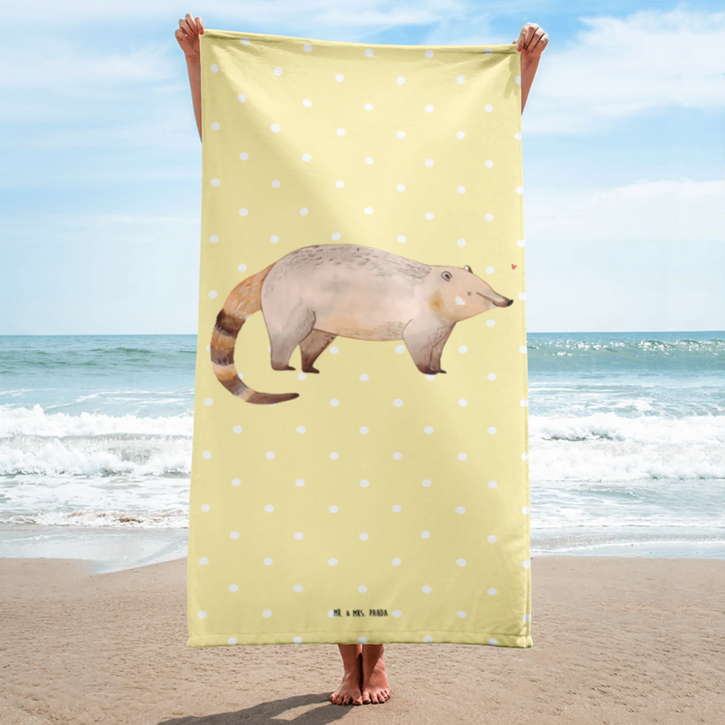 XL Badehandtuch Nasenbär Handtuch, Badetuch, Duschtuch, Strandtuch, Saunatuch, Tiermotive, Gute Laune, lustige Sprüche, Tiere, Nasenbär, Nasenbären, Rüsselbär, Bär