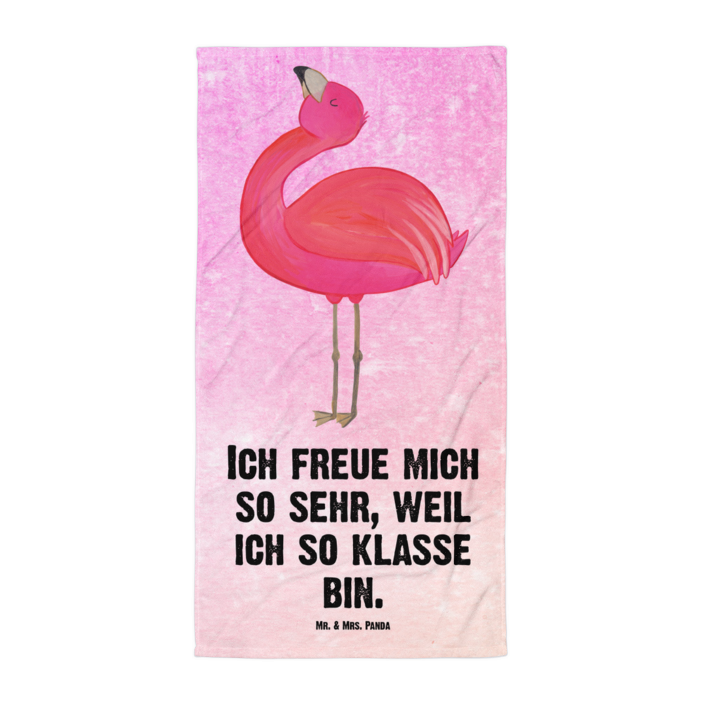 XL Badehandtuch Flamingo Stolz Handtuch, Badetuch, Duschtuch, Strandtuch, Saunatuch, Flamingo, stolz, Freude, Selbstliebe, Selbstakzeptanz, Freundin, beste Freundin, Tochter, Mama, Schwester