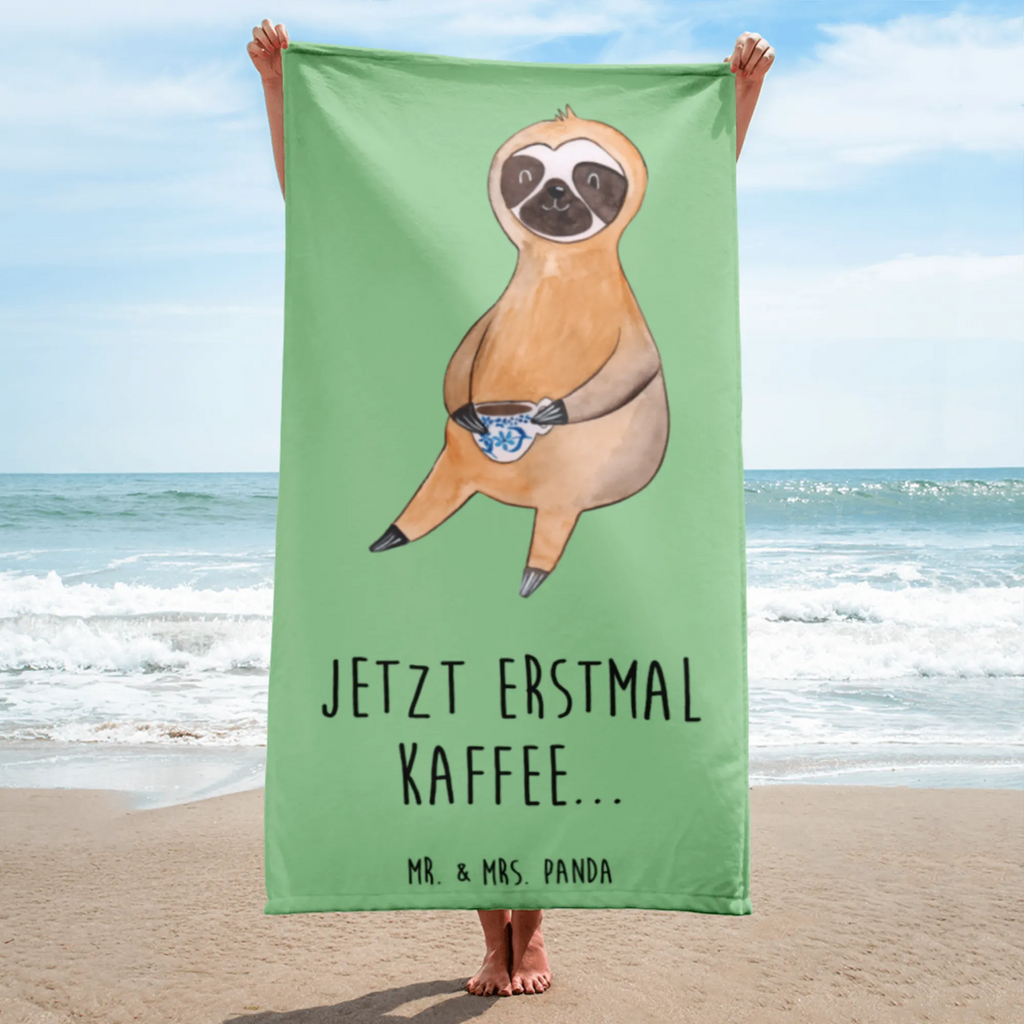 XL Badehandtuch Faultier Kaffee Handtuch, Badetuch, Duschtuch, Strandtuch, Saunatuch, Faultier, Faultier Geschenk, Faultier Deko, Faultiere, faul, Lieblingstier, Kaffee, erster Kaffee, Morgenmuffel, Frühaufsteher, Kaffeetasse, Genießer, Coffee, Kaffeegetränk