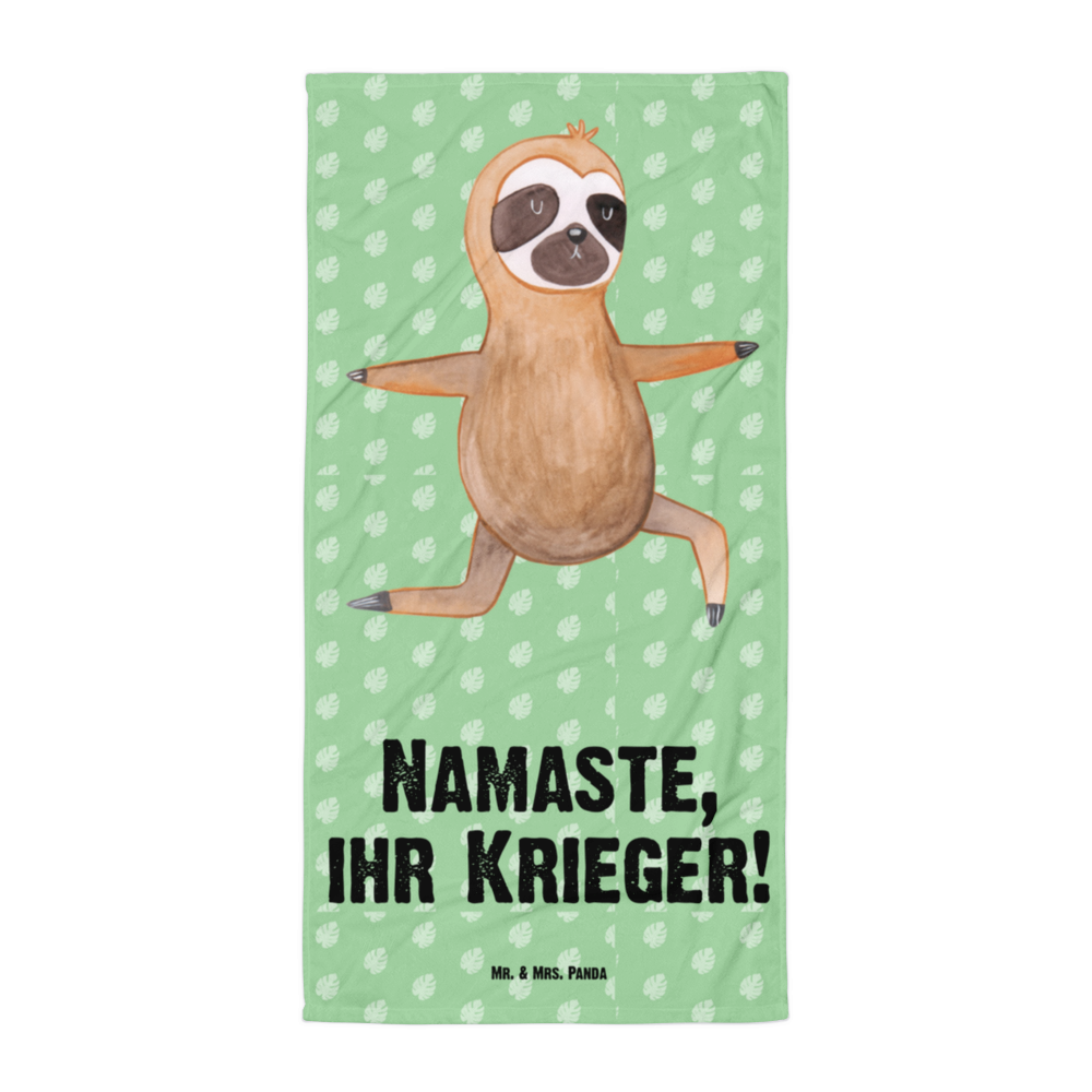 XL Badehandtuch Faultier Yoga Handtuch, Badetuch, Duschtuch, Strandtuch, Saunatuch, Faultier, Faultier Geschenk, Faultier Deko, Faultiere, faul, Lieblingstier, Yoga, Namaste, Krieger, Yogaübungen, Meditation, Atmung, Gelassenheit, Entspannung