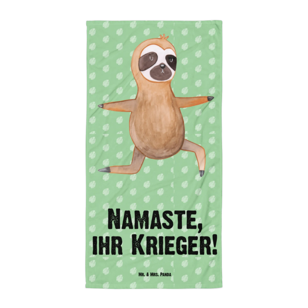 XL Badehandtuch Faultier Yoga Handtuch, Badetuch, Duschtuch, Strandtuch, Saunatuch, Faultier, Faultier Geschenk, Faultier Deko, Faultiere, faul, Lieblingstier, Yoga, Namaste, Krieger, Yogaübungen, Meditation, Atmung, Gelassenheit, Entspannung