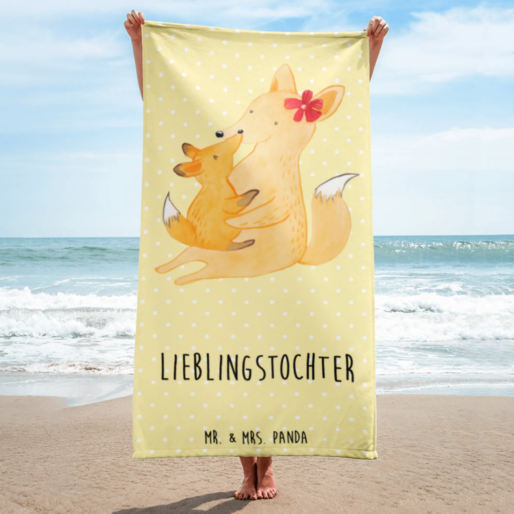 XL Badehandtuch Fuchs Mama & Kind Handtuch, Badetuch, Duschtuch, Strandtuch, Saunatuch, Familie, Vatertag, Muttertag, Bruder, Schwester, Mama, Papa, Oma, Opa, Mutter, Tochter, Lieblingstochter, Beste Tochter, Geschenk