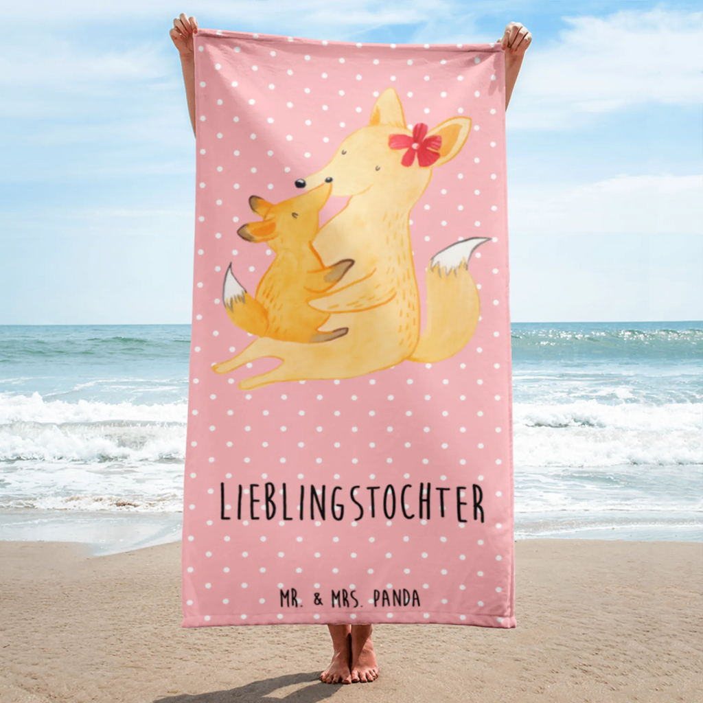 XL Badehandtuch Fuchs Mama & Kind Handtuch, Badetuch, Duschtuch, Strandtuch, Saunatuch, Familie, Vatertag, Muttertag, Bruder, Schwester, Mama, Papa, Oma, Opa, Mutter, Tochter, Lieblingstochter, Beste Tochter, Geschenk