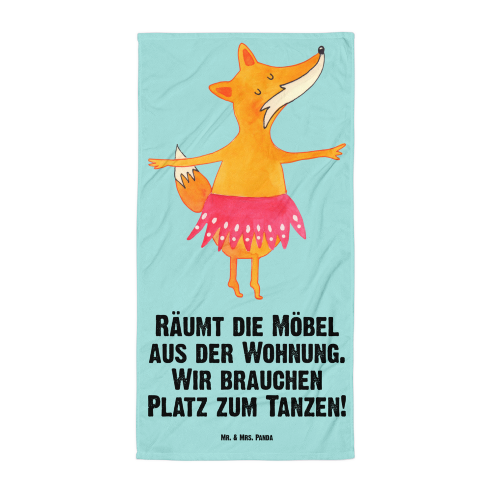 XL Badehandtuch Fuchs Ballerina Handtuch, Badetuch, Duschtuch, Strandtuch, Saunatuch, Fuchs, Fuchs Spruch, Füchse, Füchsin, Ballerina, Ballett, Tänzerin, Tanzen, Party, Einladung, Geburtstag