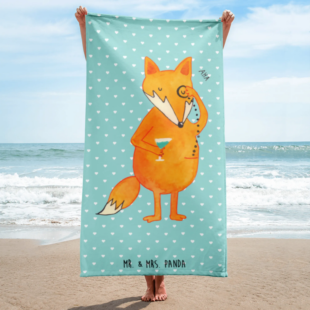 XL Badehandtuch Fuchs Lord Handtuch, Badetuch, Duschtuch, Strandtuch, Saunatuch, Fuchs, Füchse, tröstende Worte, Spruch lustig, Liebeskummer Geschenk, Motivation Spruch, Problemlösung