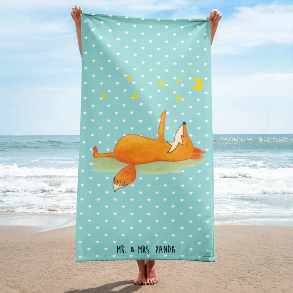 XL Badehandtuch Fuchs Sterne Handtuch, Badetuch, Duschtuch, Strandtuch, Saunatuch, Fuchs, Füchse, tröstende Worte, Spruch positiv, Spruch schön, Romantik, Always Look on the Bright Side of Life