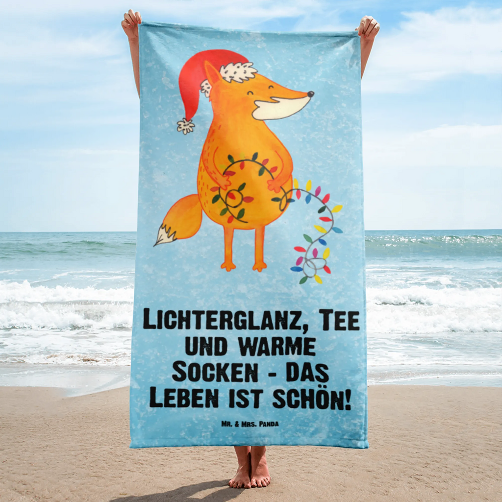 XL Badehandtuch Fuchs Weihnachten Handtuch, Badetuch, Duschtuch, Strandtuch, Saunatuch, Winter, Weihnachten, Weihnachtsdeko, Nikolaus, Advent, Heiligabend, Wintermotiv, Fuchs, Füchse, Spruch schön, Geschenk Weihnachten, Weihnachtsmann, Weihnachtszeit