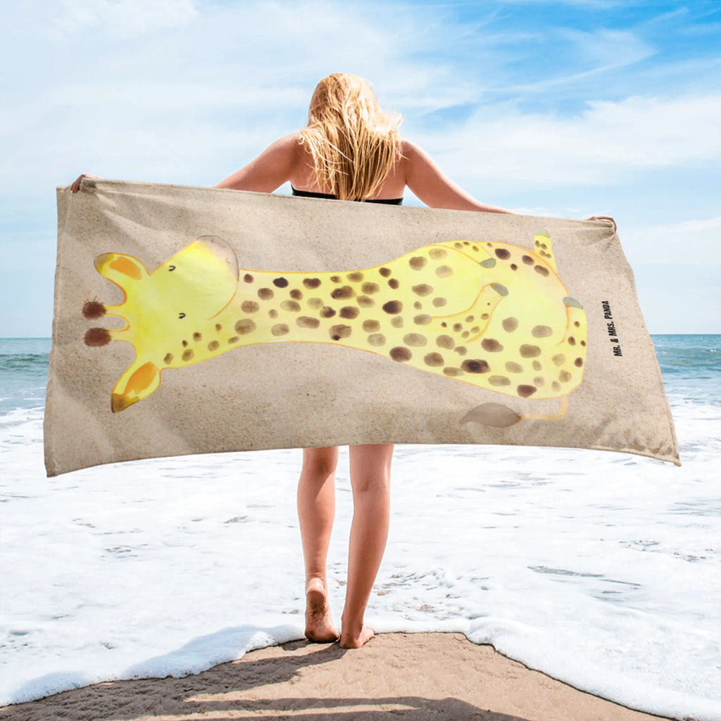 XL bath towel giraffe Satisfied Handtuch, Badetuch, Duschtuch, Strandtuch, Saunatuch, Afrika, Wildtiere, Giraffe, Zufrieden, Glück, Abenteuer