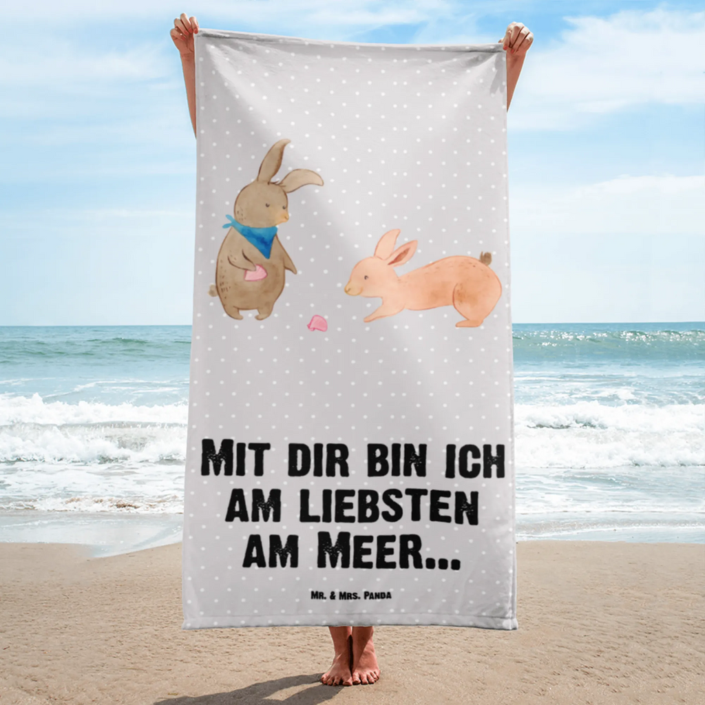 XL Badehandtuch Hasen Muschel Handtuch, Badetuch, Duschtuch, Strandtuch, Saunatuch, Familie, Vatertag, Muttertag, Bruder, Schwester, Mama, Papa, Oma, Opa, Hasen, beste Freundin, Freundin, Freundinnen, best friends, BFF, Muscheln sammeln, Muscheln, Meer