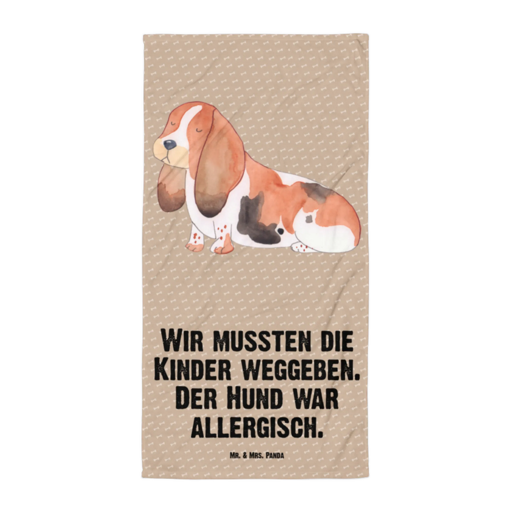 XL Badehandtuch Hund Basset Hound Handtuch, Badetuch, Duschtuch, Strandtuch, Saunatuch, Hund, Hundemotiv, Haustier, Hunderasse, Tierliebhaber, Hundebesitzer, Sprüche, Basset Hound, Basset, Hundeliebe, kinderlos