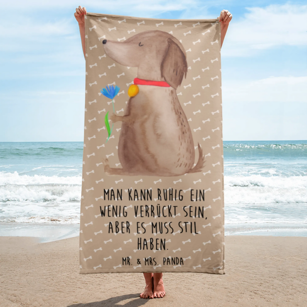 XL Badehandtuch Hund Blume Handtuch, Badetuch, Duschtuch, Strandtuch, Saunatuch, Hund, Hundemotiv, Haustier, Hunderasse, Tierliebhaber, Hundebesitzer, Sprüche, Hunde, Frauchen, Hundeliebe