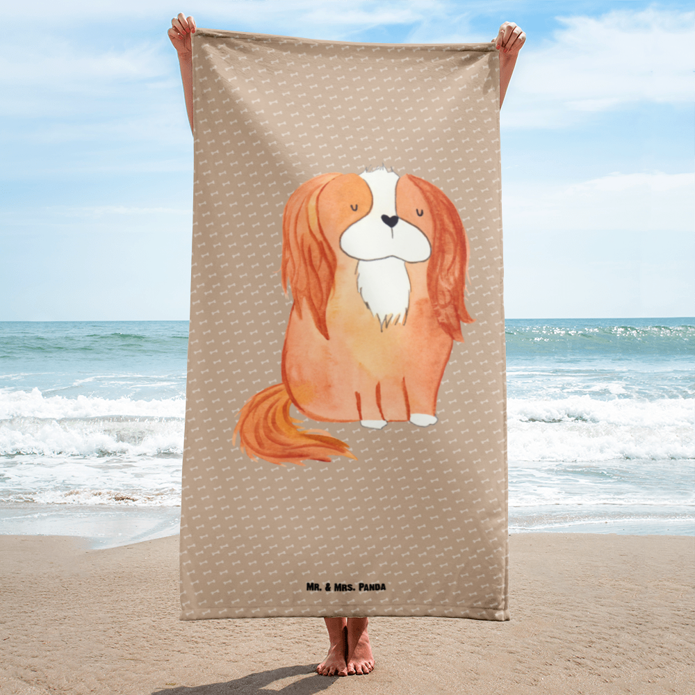 XL Badehandtuch Hund Cavalier King Charles Spaniel Handtuch, Badetuch, Duschtuch, Strandtuch, Saunatuch, Hund, Hundemotiv, Haustier, Hunderasse, Tierliebhaber, Hundebesitzer, Sprüche, Cavalier King Charles Spaniel, Cockerspaniel, Spaniel, Spruch, schönster Hund