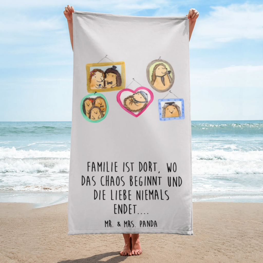 XL Badehandtuch Igel Familie Handtuch, Badetuch, Duschtuch, Strandtuch, Saunatuch, Familie, Vatertag, Muttertag, Bruder, Schwester, Mama, Papa, Oma, Opa, Liebe, Igel, Bilder, Zusammenhalt, Glück