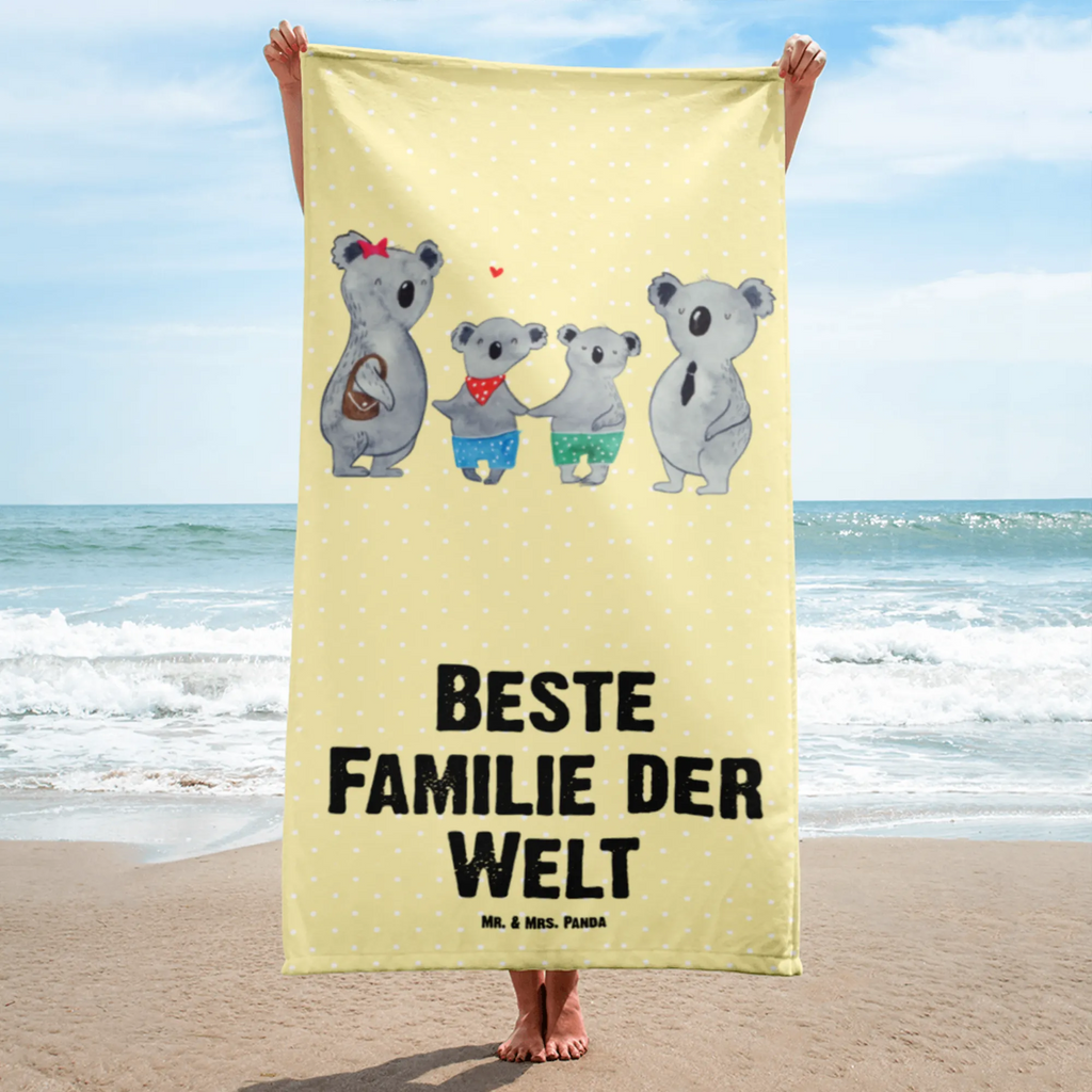 XL Badehandtuch Koala Familie zwei Handtuch, Badetuch, Duschtuch, Strandtuch, Saunatuch, Familie, Vatertag, Muttertag, Bruder, Schwester, Mama, Papa, Oma, Opa, Koala, Koalabär, beste Familie, Familienzeit, Familienleben, Koalafamilie, Lieblingsfamilie