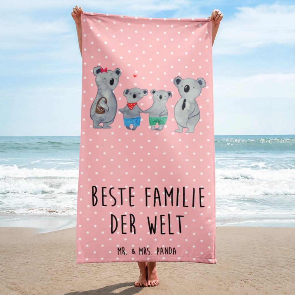 XL Badehandtuch Koala Familie zwei Handtuch, Badetuch, Duschtuch, Strandtuch, Saunatuch, Familie, Vatertag, Muttertag, Bruder, Schwester, Mama, Papa, Oma, Opa, Koala, Koalabär, beste Familie, Familienzeit, Familienleben, Koalafamilie, Lieblingsfamilie