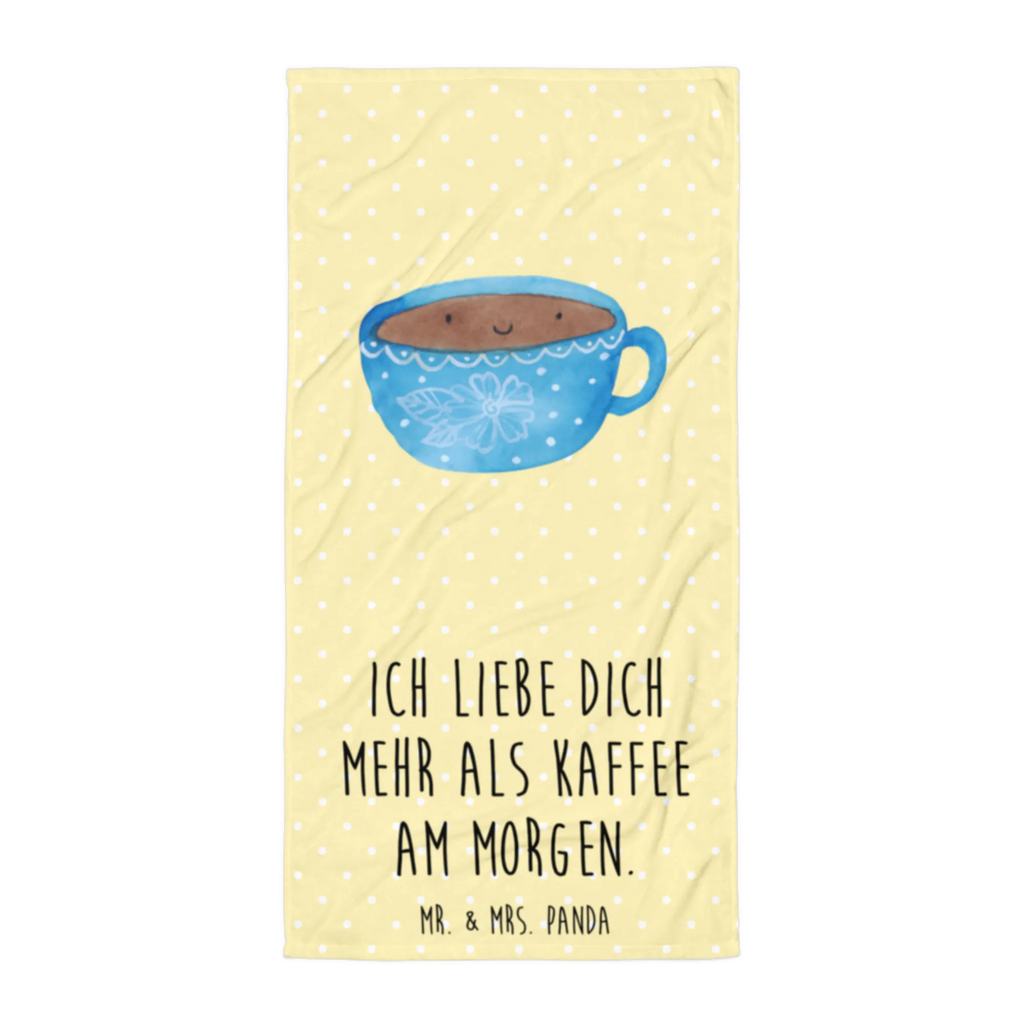 XL Badehandtuch Kaffee Tasse Handtuch, Badetuch, Duschtuch, Strandtuch, Saunatuch, Tiermotive, Gute Laune, lustige Sprüche, Tiere, Kaffee, Tasse, Liebe, Geschmack, Genuss, Glücklich