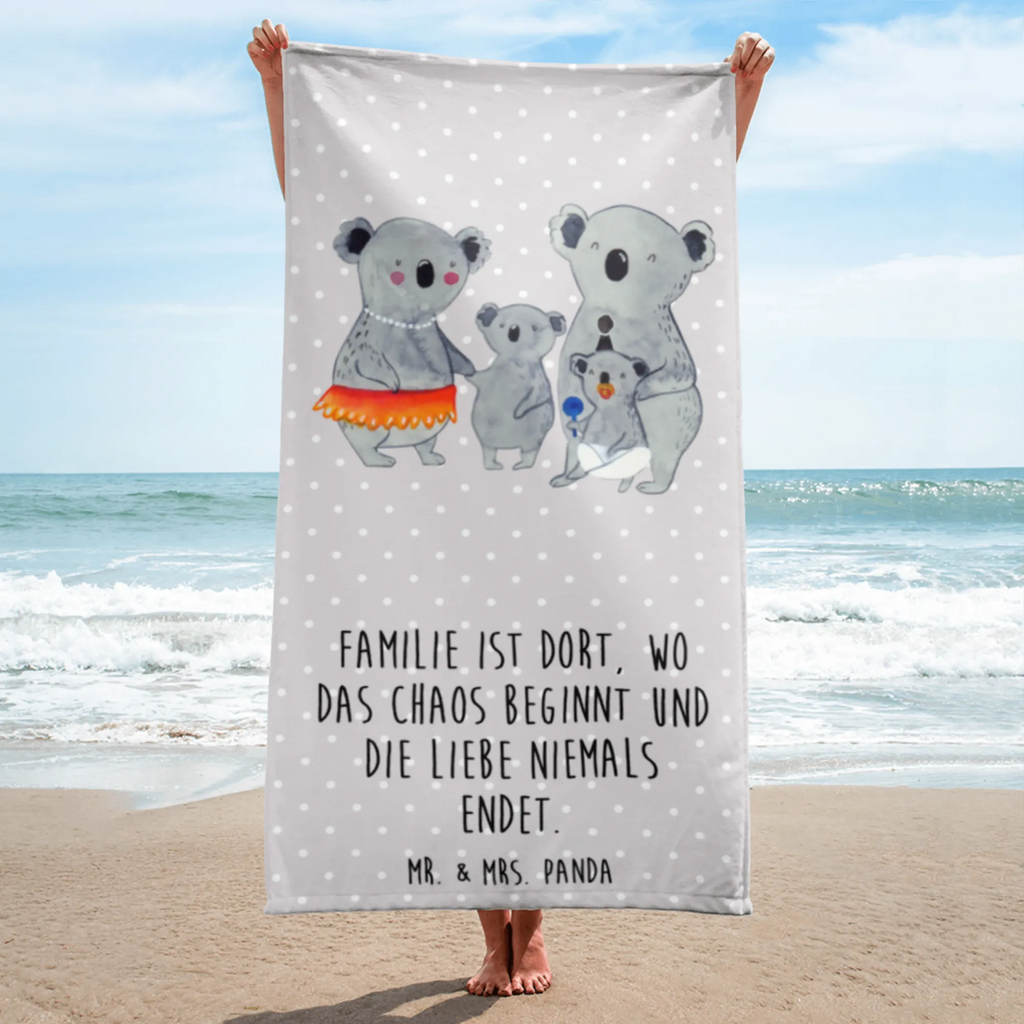 XL Badehandtuch Koala Familie Handtuch, Badetuch, Duschtuch, Strandtuch, Saunatuch, Familie, Vatertag, Muttertag, Bruder, Schwester, Mama, Papa, Oma, Opa, Koala, Koalas, Family, Kinder, Geschwister, Familienleben