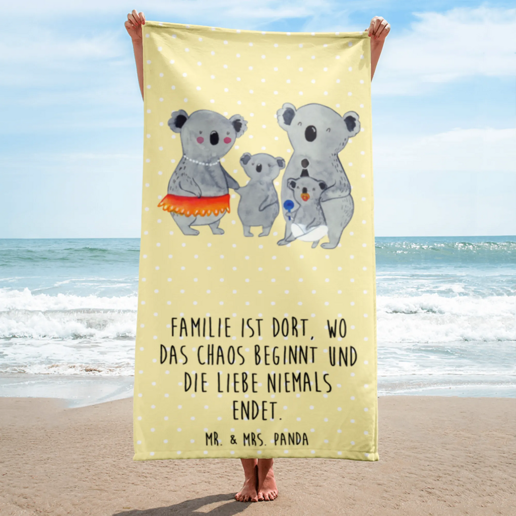 XL Badehandtuch Koala Familie Handtuch, Badetuch, Duschtuch, Strandtuch, Saunatuch, Familie, Vatertag, Muttertag, Bruder, Schwester, Mama, Papa, Oma, Opa, Koala, Koalas, Family, Kinder, Geschwister, Familienleben