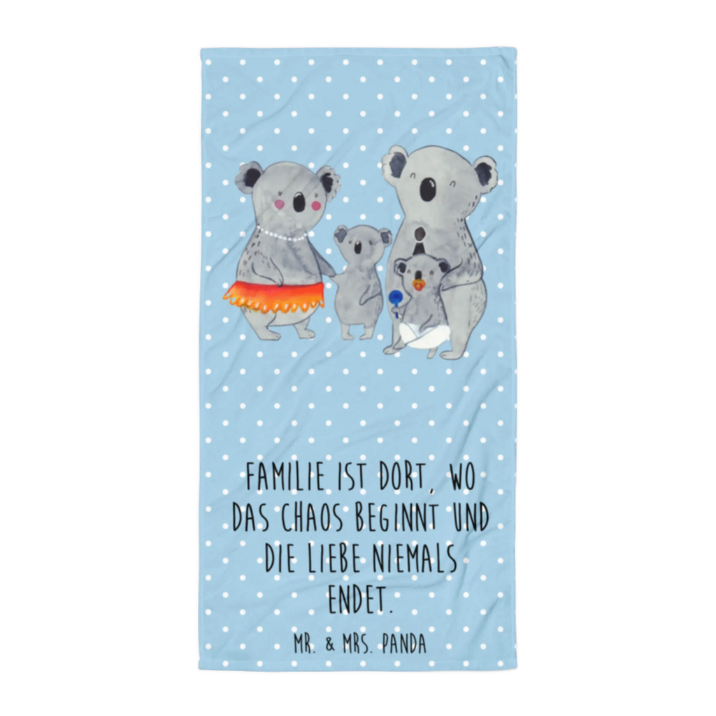 XL Badehandtuch Koala Familie Handtuch, Badetuch, Duschtuch, Strandtuch, Saunatuch, Familie, Vatertag, Muttertag, Bruder, Schwester, Mama, Papa, Oma, Opa, Koala, Koalas, Family, Kinder, Geschwister, Familienleben