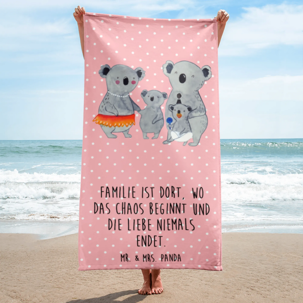 XL Badehandtuch Koala Familie Handtuch, Badetuch, Duschtuch, Strandtuch, Saunatuch, Familie, Vatertag, Muttertag, Bruder, Schwester, Mama, Papa, Oma, Opa, Koala, Koalas, Family, Kinder, Geschwister, Familienleben