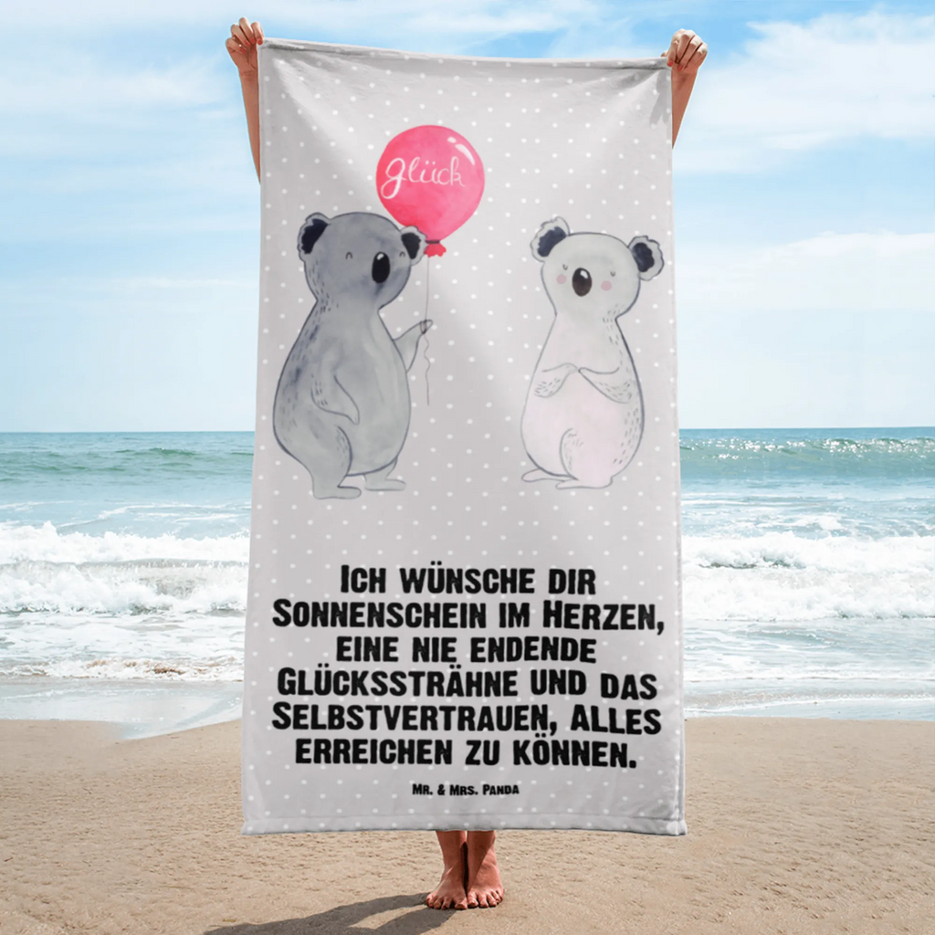 XL Badehandtuch Koala Luftballon Handtuch, Badetuch, Duschtuch, Strandtuch, Saunatuch, Koala, Koalabär, Luftballon, Party, Geburtstag, Geschenk