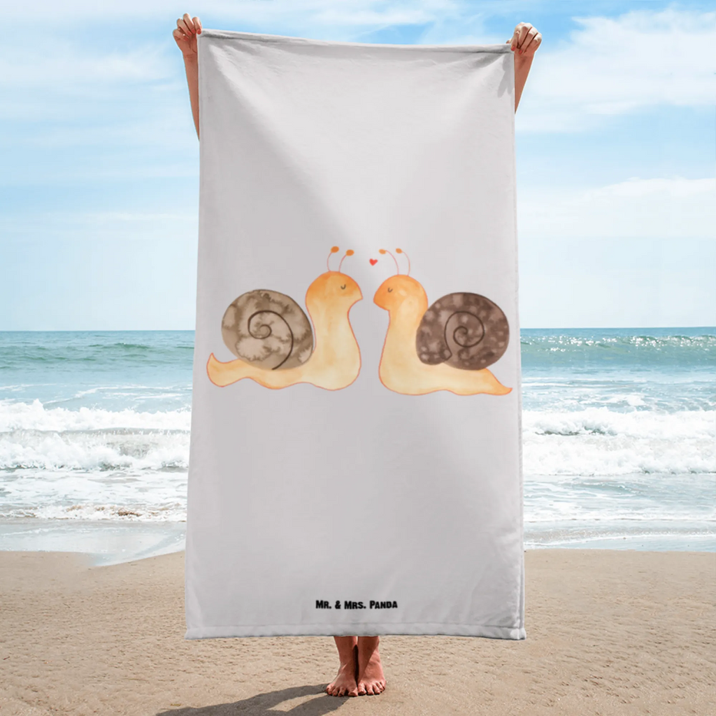 XL Badehandtuch Schnecken Liebe Handtuch, Badetuch, Duschtuch, Strandtuch, Saunatuch, Liebe, Partner, Freund, Freundin, Ehemann, Ehefrau, Heiraten, Verlobung, Heiratsantrag, Liebesgeschenk, Jahrestag, Hocheitstag