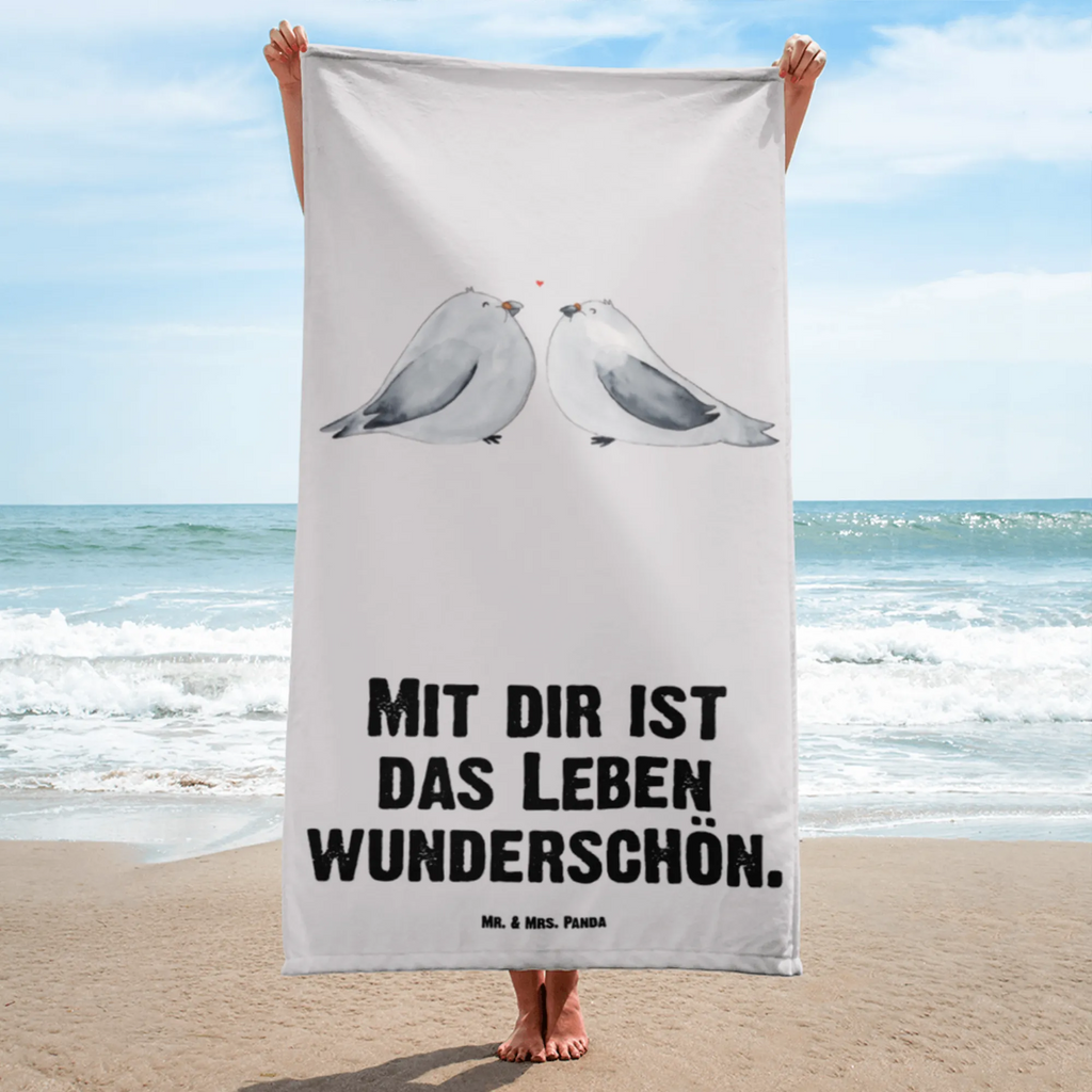 XL Badehandtuch Turteltauben Liebe Handtuch, Badetuch, Duschtuch, Strandtuch, Saunatuch, Liebe, Partner, Freund, Freundin, Ehemann, Ehefrau, Heiraten, Verlobung, Heiratsantrag, Liebesgeschenk, Jahrestag, Hocheitstag, Turteltauben, Turteltäubchen, Tauben, Verliebt, Verlobt, Verheiratet, Geschenk Freundin, Geschenk Freund, Liebesbeweis, Hochzeitstag, Geschenk Hochzeit