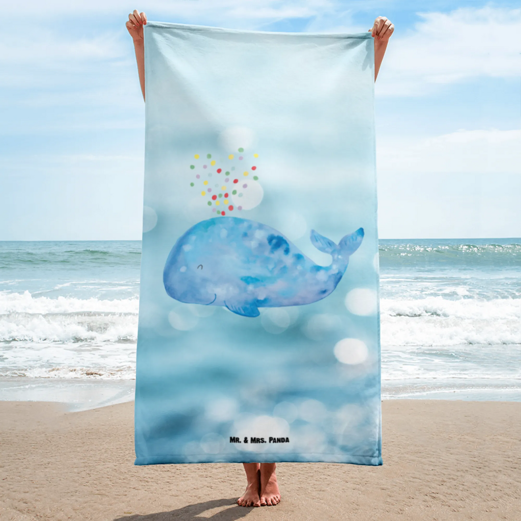 XL Badehandtuch Wal Konfetti Handtuch, Badetuch, Duschtuch, Strandtuch, Saunatuch, Meerestiere, Meer, Urlaub, Wal, Konfetti, Wale, Motivation, Neuanfang, Trennung, Diät, Abnehmen, Neustart, Lebensabschnitt, Geburtstag