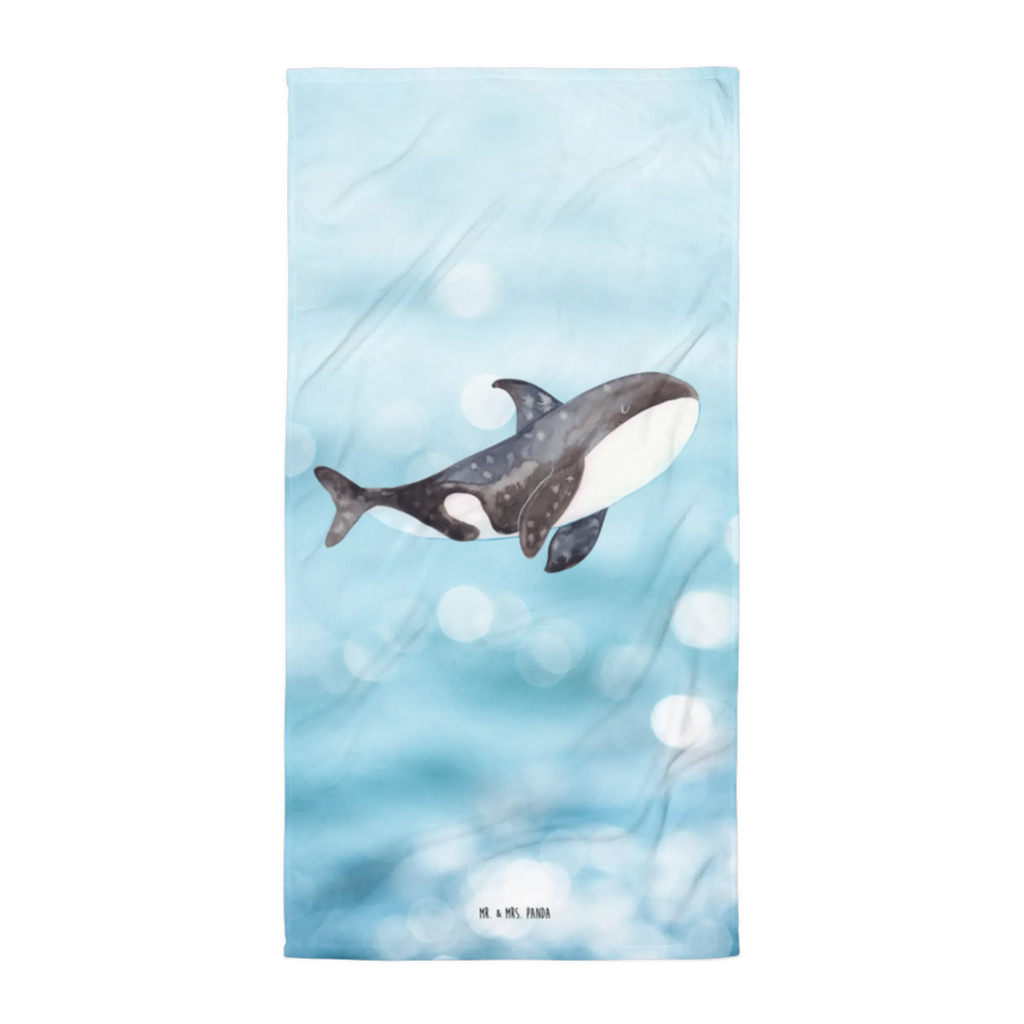 XL Badehandtuch Orca Handtuch, Badetuch, Duschtuch, Strandtuch, Saunatuch, Meerestiere, Meer, Urlaub, Orca, Orcas, Killerwal, Wal, Möglichkeiten, Büro, Arbeit, Motivation, Selbstliebe, Neustart, Startup