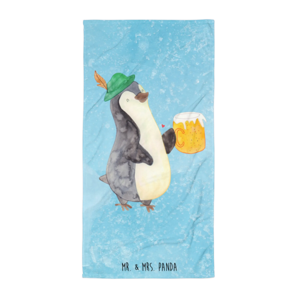 XL Badehandtuch Pinguin Bier Handtuch, Badetuch, Duschtuch, Strandtuch, Saunatuch, Pinguin, Pinguine, Bier, Oktoberfest